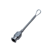 Sheets Irrigating Vectus, 21ga, Thin Wall Shaft, 6mm Wide x 9mm Long Loop, Three Irrigating Ports At 12, 9, 3 OClock, Serrations On Top Of Vectus, From Tip to Hub Overall Length 1-1/4" (32mm) E0615,1289E,E0615